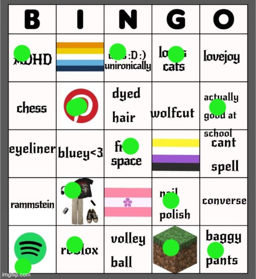 Random bingo ig | image tagged in bingo | made w/ Imgflip meme maker