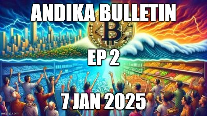 ANDIKA BULLETIN | ANDIKA BULLETIN; EP 2; 7 JAN 2025 | image tagged in bitcoin | made w/ Imgflip meme maker