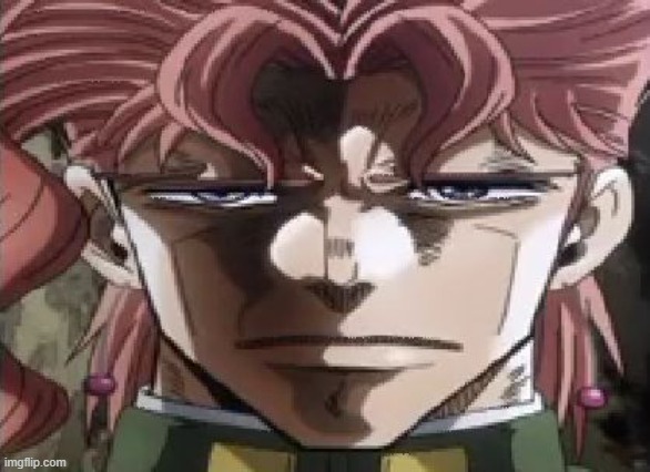 kakyoin straight face | image tagged in kakyoin straight face | made w/ Imgflip meme maker