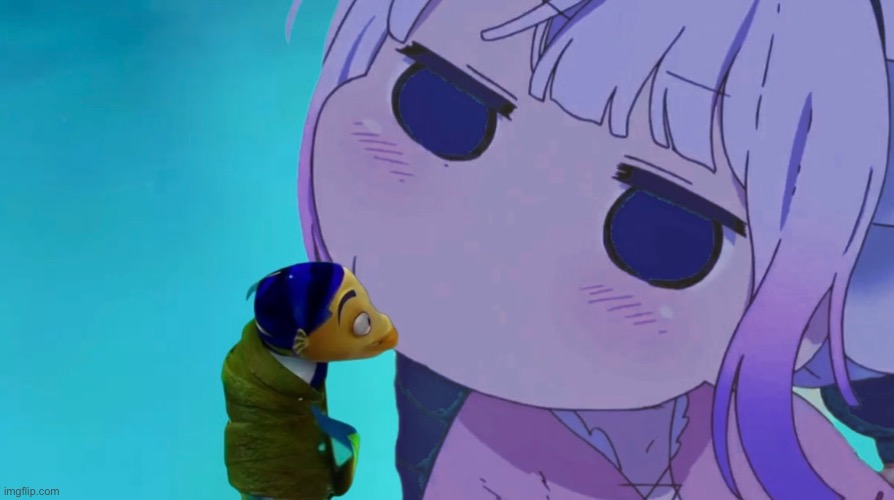 Come on it could be KANNA out here! | image tagged in meme,kanna,shark tale,dreamworks,dragon maid | made w/ Imgflip meme maker