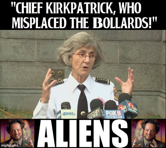 The Case of the New Orleans' Missing Bollards | image tagged in vince vance,ancient aliens guy,memes,new orleans,police chief,terrorist | made w/ Imgflip meme maker