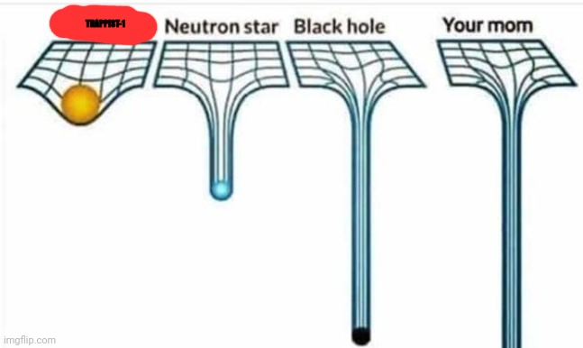 heaviest objects in the universe vs TRAPPIST-1? | TRAPPIST-1 | image tagged in heaviest objects in the universe,sus | made w/ Imgflip meme maker