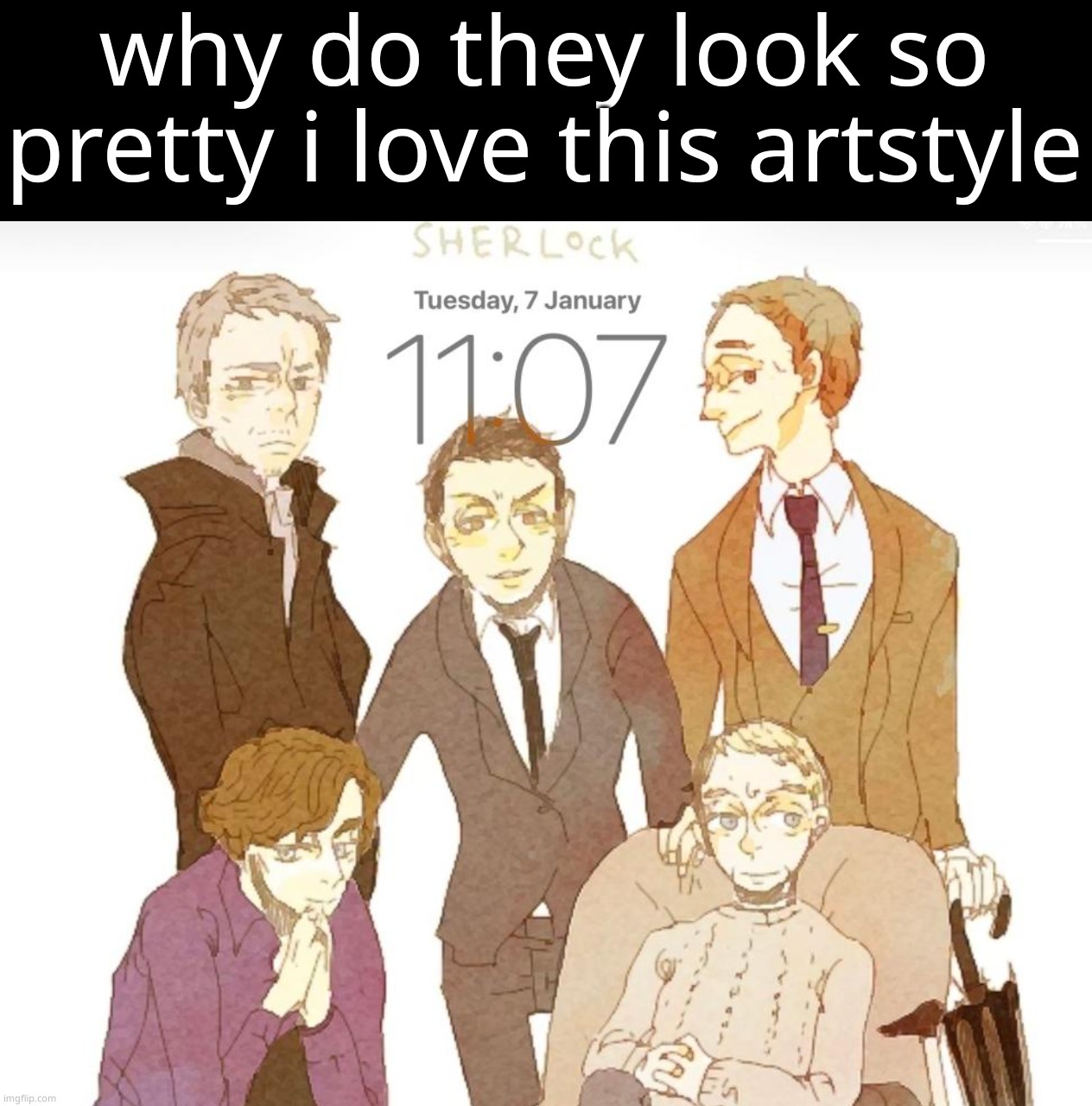 why do they look so pretty i love this artstyle | made w/ Imgflip meme maker