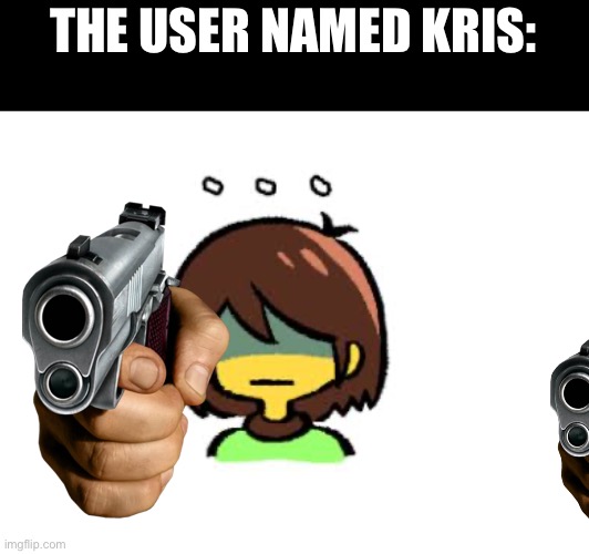 THE USER NAMED KRIS: | made w/ Imgflip meme maker