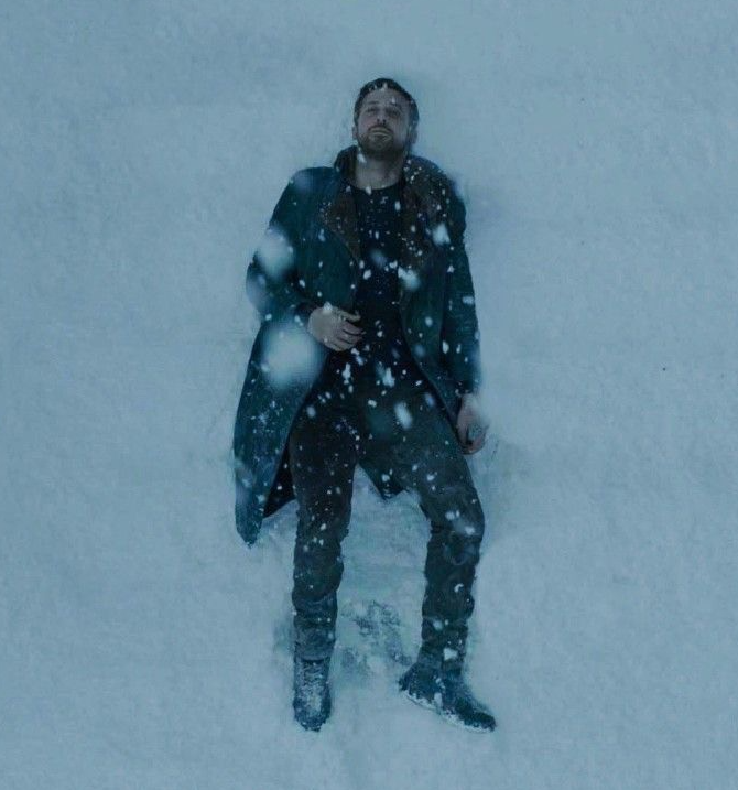 ryan gosling snow Blank Meme Template