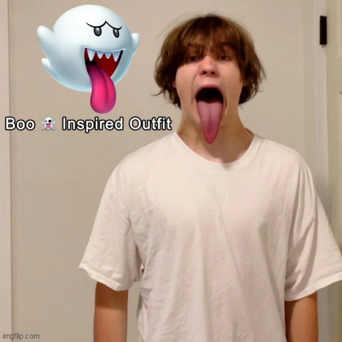 why he got a long ass tongue | made w/ Imgflip meme maker