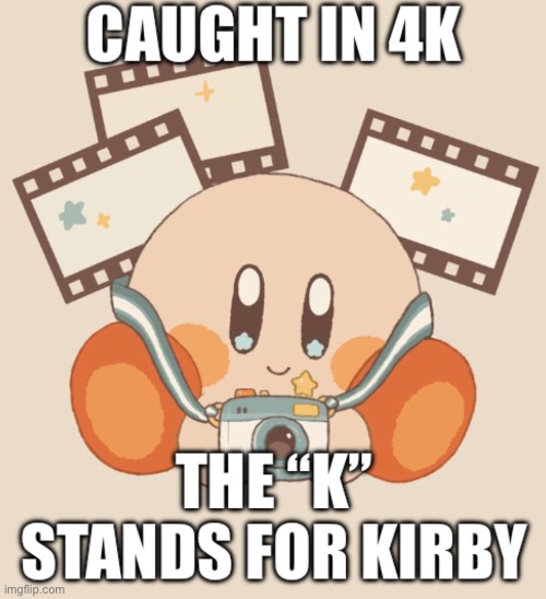 Caught in 4Kirby | image tagged in caught in 4kirby | made w/ Imgflip meme maker