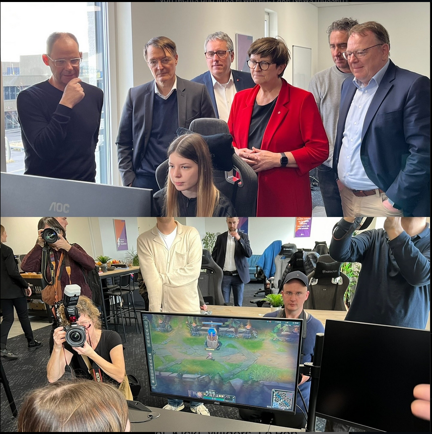 German politicians watching LoL Pro player Blank Meme Template