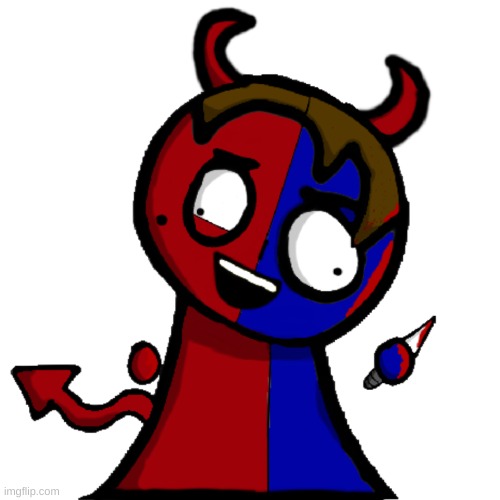 Horror Mark/Red N' Blue | image tagged in sprunki | made w/ Imgflip meme maker