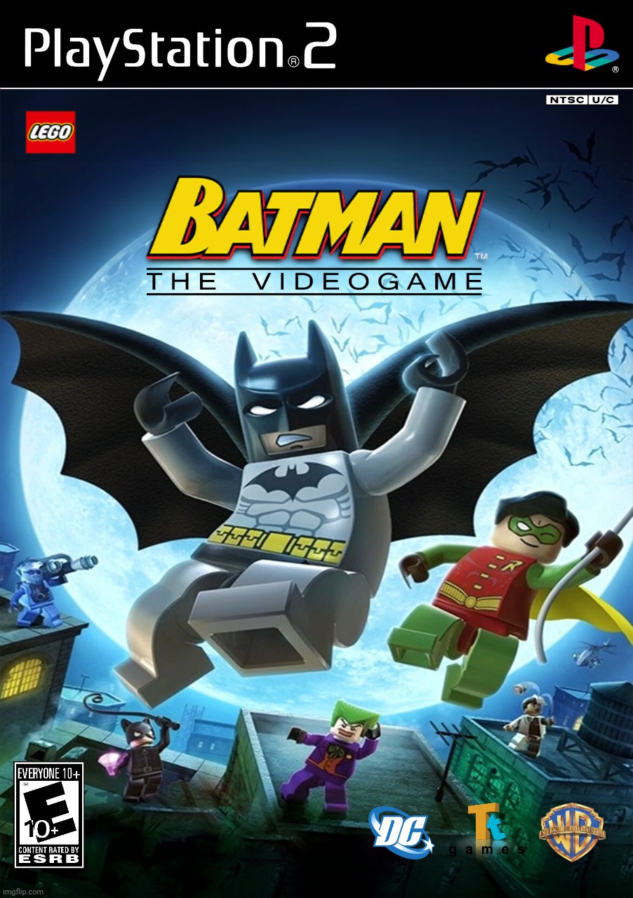 Lego Batman The Videogame USA | image tagged in blank white template | made w/ Imgflip meme maker