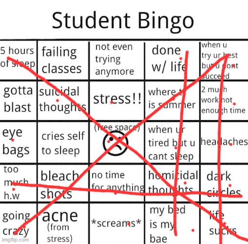 oopsies | image tagged in student bingo | made w/ Imgflip meme maker