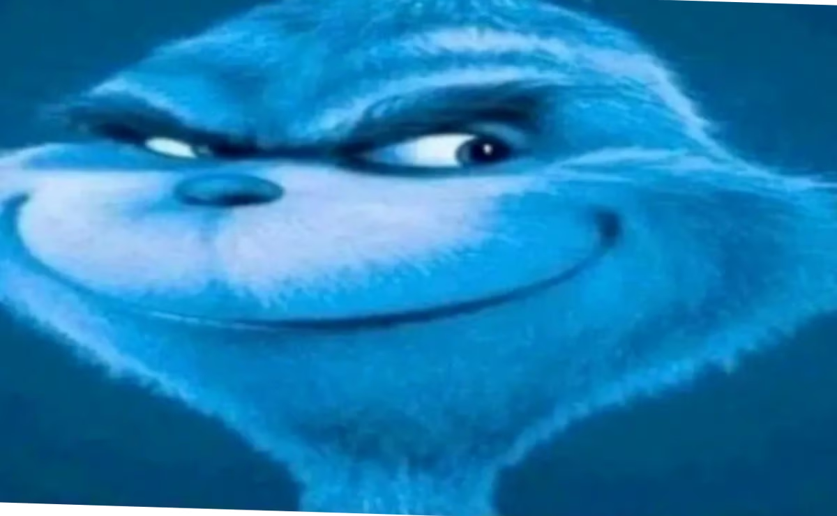 blue grinch Blank Meme Template