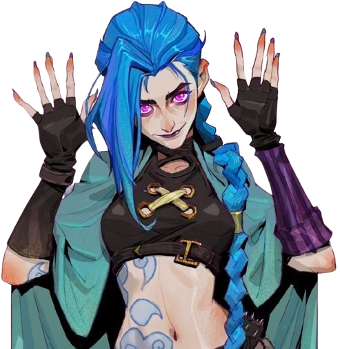 JINX - ABSOLUTE CINEMA Blank Meme Template
