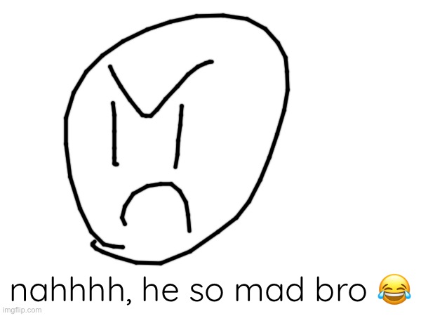 nahhhh, he so mad bro ? | made w/ Imgflip meme maker