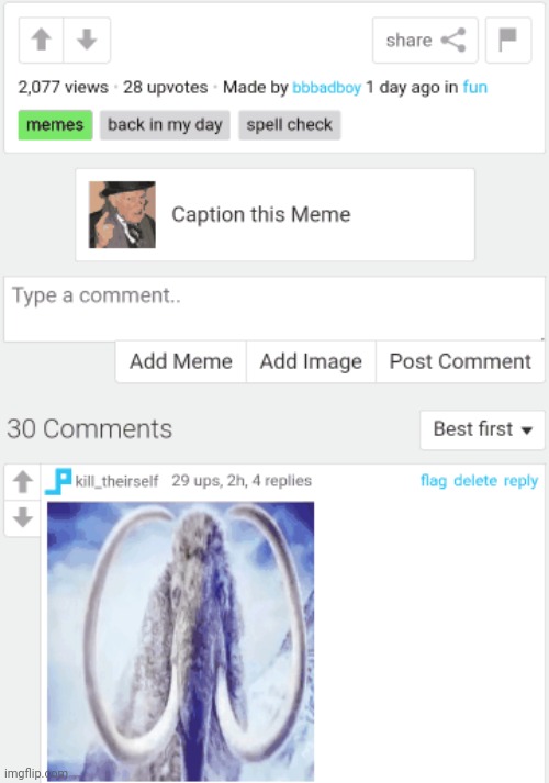 My comment has more upvotes lmao | made w/ Imgflip meme maker