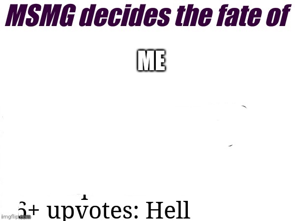 MSMG decides | ME | image tagged in msmg decides | made w/ Imgflip meme maker