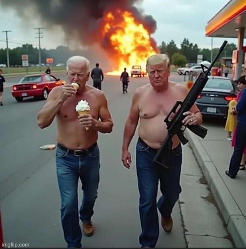 Everyone shut the fuck up Joe and Donald are friends now | made w/ Imgflip meme maker