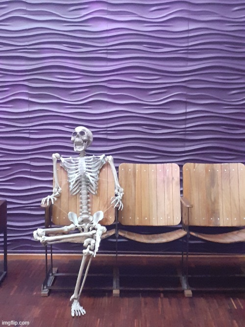 Skeleton sitting | image tagged in skeleton sitting | made w/ Imgflip meme maker