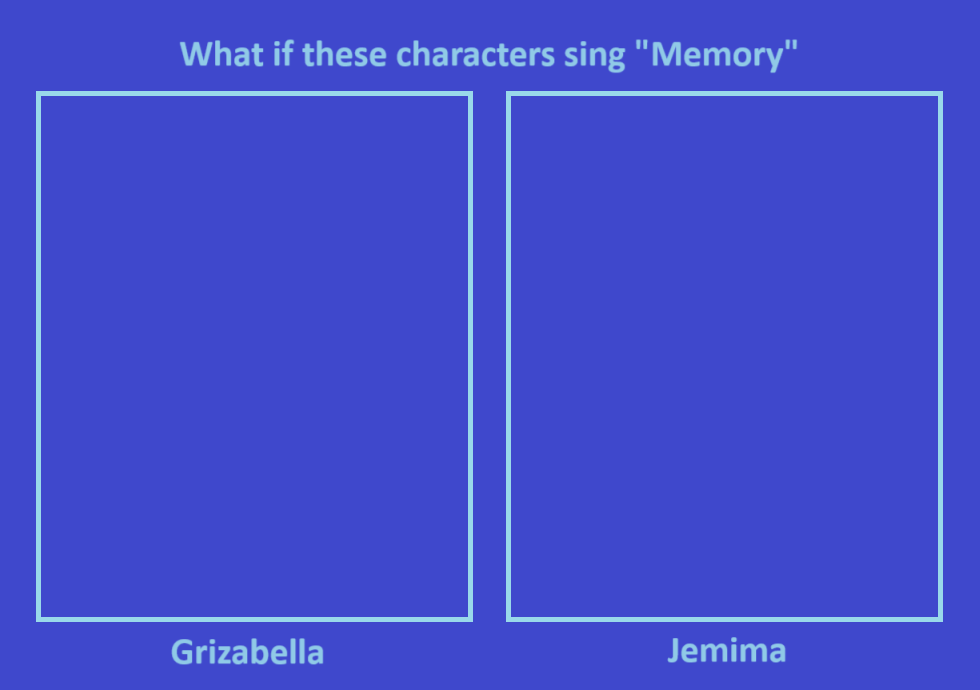 what if these characters sing memory Blank Meme Template