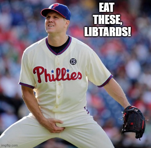 Crotch Grab | EAT 
THESE,
LIBTARDS! | image tagged in crotch grab | made w/ Imgflip meme maker