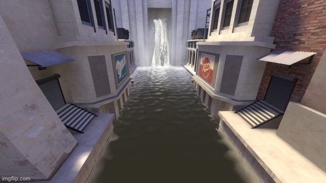 The Powerhouse waterfall in question: | made w/ Imgflip meme maker