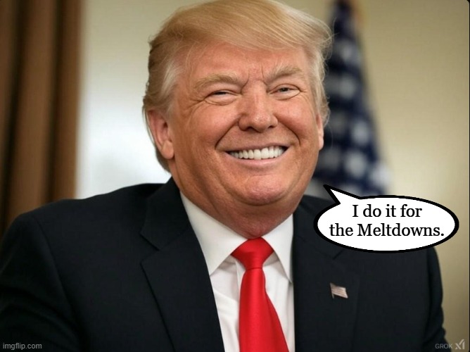 Gulf of America? | I do it for
the Meltdowns. | image tagged in donald trump,conservatives | made w/ Imgflip meme maker