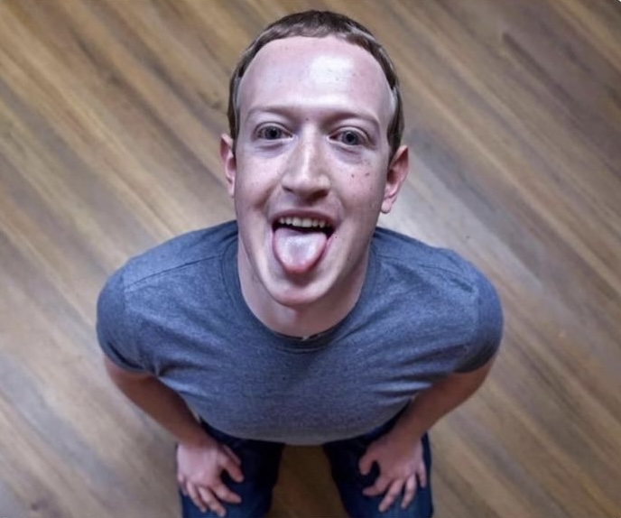 High Quality Freaky Zuckerberg Blank Meme Template