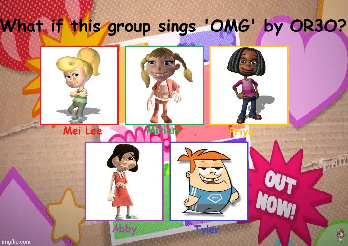 Cindy and her Friends Sings OMG | image tagged in group omg from turning red,jimmy neutron,robotboy,turning red,crossover,cast meme | made w/ Imgflip meme maker