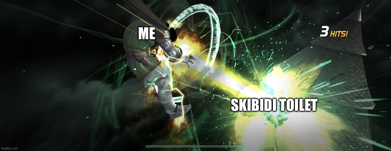 I hate Skibidi toilet | ME; SKIBIDI TOILET | image tagged in doctor doom blast,funny,funny memes,why are you reading this,lol | made w/ Imgflip meme maker