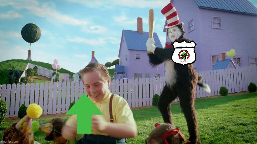 CAT IN THE HAT. | image tagged in cat in the hats first assassination | made w/ Imgflip meme maker