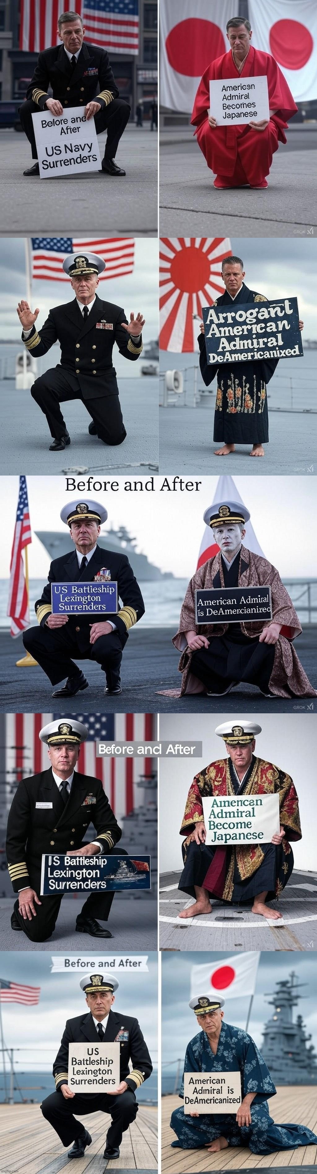 What if Japan Had Defeated America in 1945? Alternate History, Before and After | image tagged in dark humor,ai generated | made w/ Imgflip meme maker