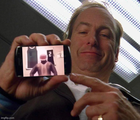 better call saul if it was peak | image tagged in saul with phone | made w/ Imgflip meme maker