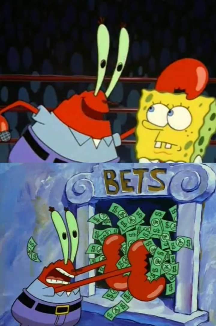 Mr Krabs Bet Blank Meme Template