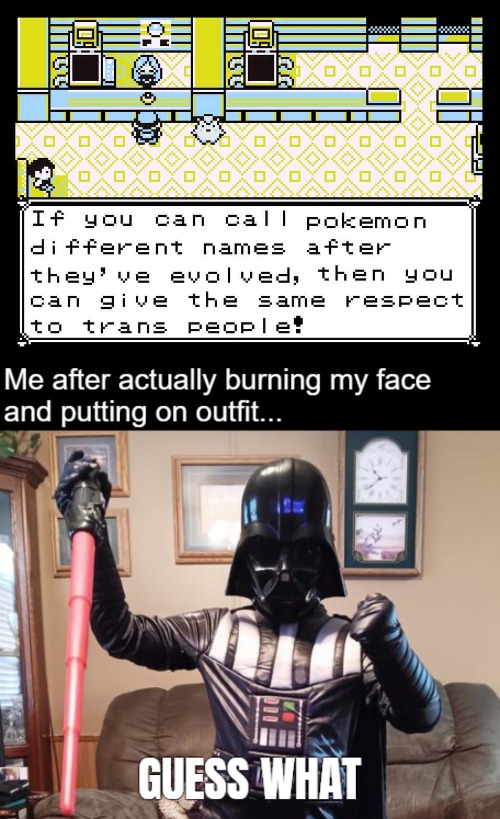 image tagged in star wars,darth vader,gender identity | made w/ Imgflip meme maker