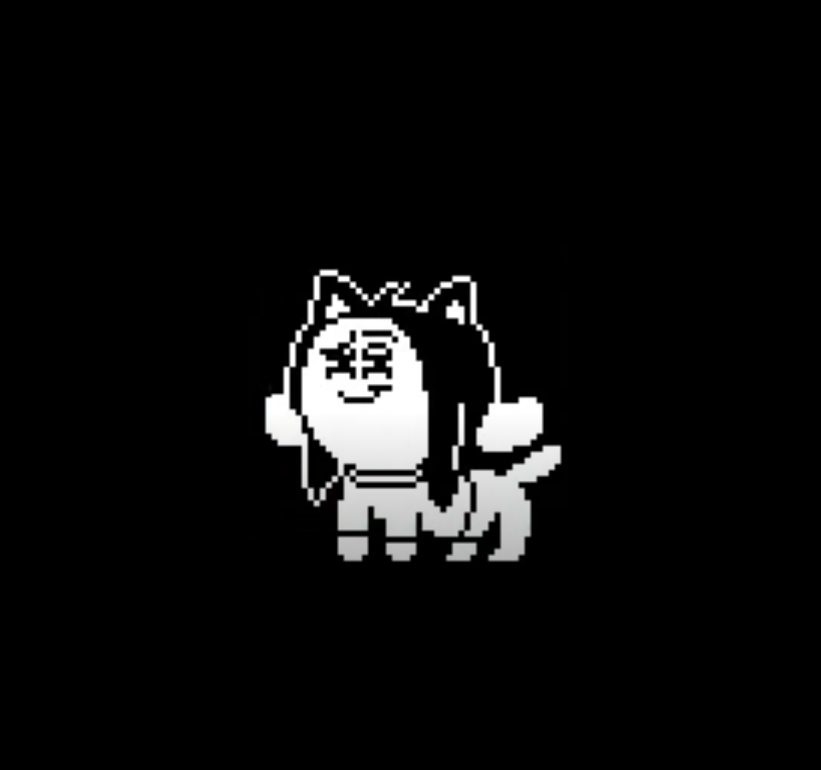 High Quality Temmie suspicion Blank Meme Template