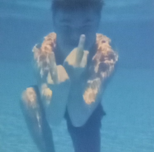 Me underwater flipping you off | made w/ Imgflip meme maker