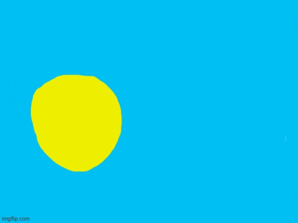 I was bored so here's Palau flag | image tagged in flag | made w/ Imgflip meme maker