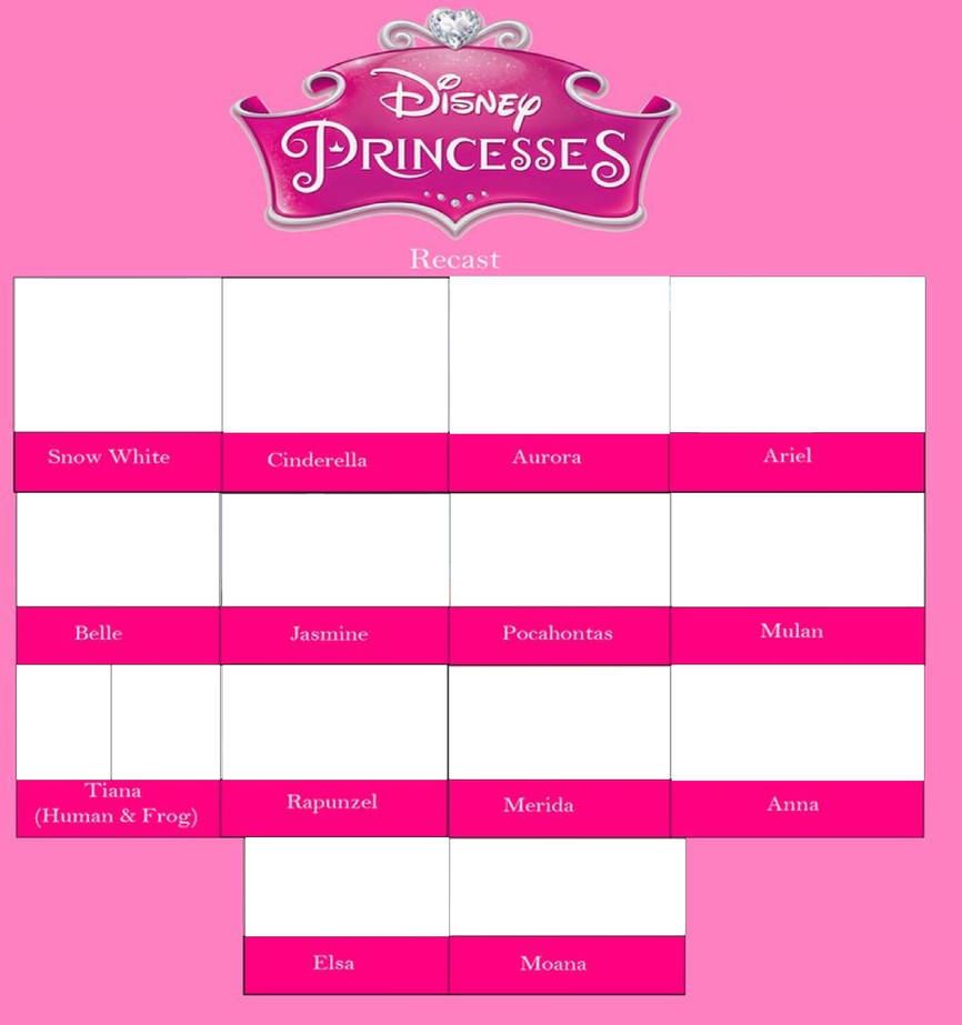 disney princess cast meme Blank Meme Template