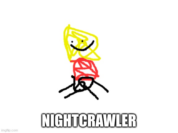 some people get it...guess who? | NIGHTCRAWLER | image tagged in blank white template | made w/ Imgflip meme maker