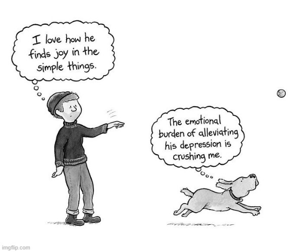 Depression Dog | image tagged in comics | made w/ Imgflip meme maker