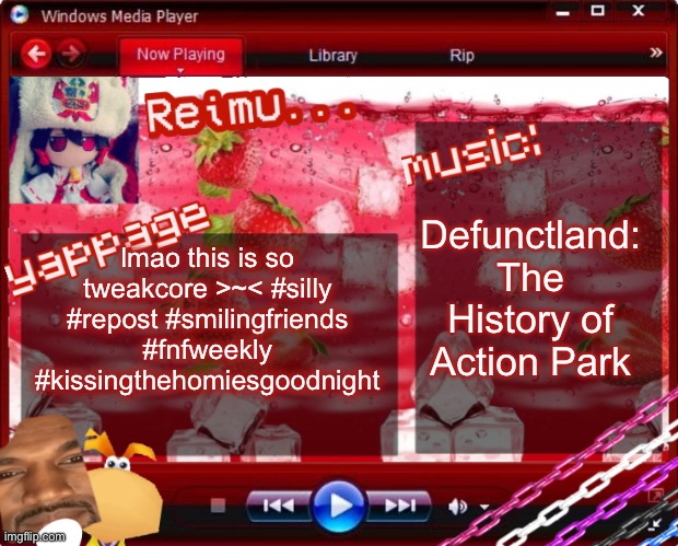 Reimu... Temp | Defunctland: The History of Action Park; lmao this is so tweakcore >~< #silly #repost #smilingfriends #fnfweekly #kissingthehomiesgoodnight | image tagged in reimu temp,cinnab- i mean tweak announcement i am definitely tweak guys | made w/ Imgflip meme maker