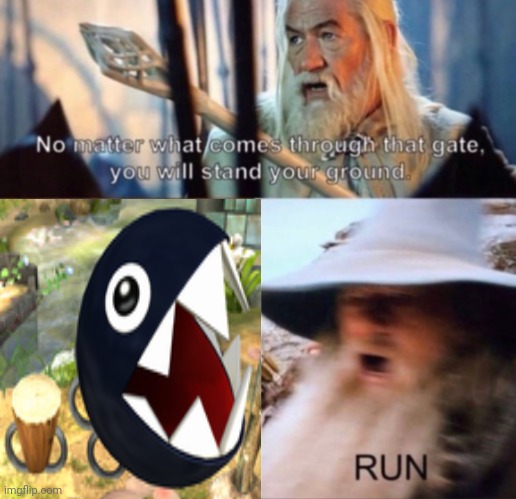 Chain Chomp | image tagged in run,chain chomp,super mario,gaming,memes,chomp | made w/ Imgflip meme maker