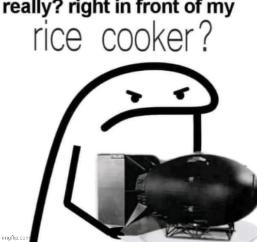 Really... | image tagged in meme,rice,bomb,nuke,hiroshima | made w/ Imgflip meme maker