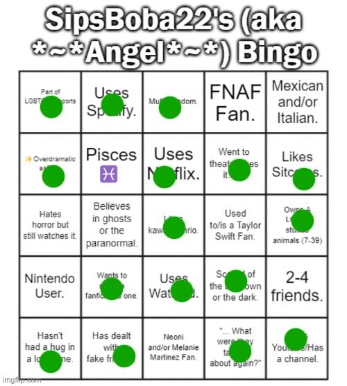 I hate felony fartinez | image tagged in sipsboba22 aka angel 's bingo card | made w/ Imgflip meme maker