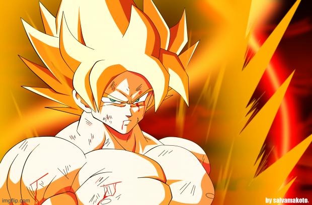 goku beat up super saiyan | image tagged in goku beat up super saiyan | made w/ Imgflip meme maker