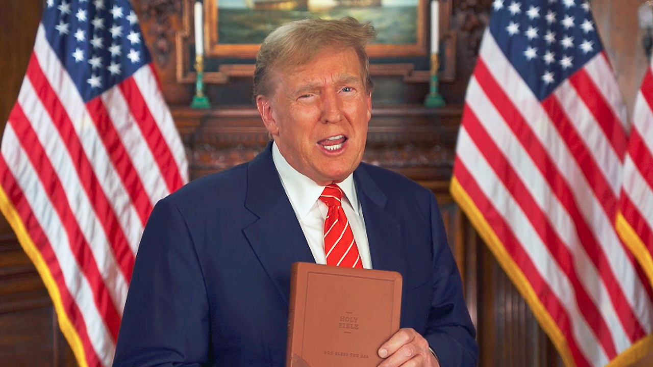 Trump Bible Blank Meme Template