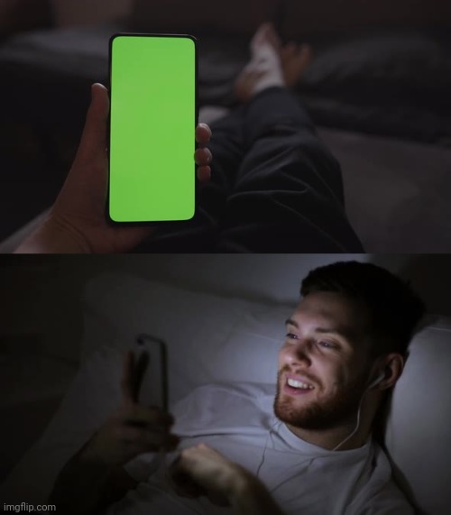 random guy in bed at night looking at phone | image tagged in random guy in bed at night looking at phone | made w/ Imgflip meme maker