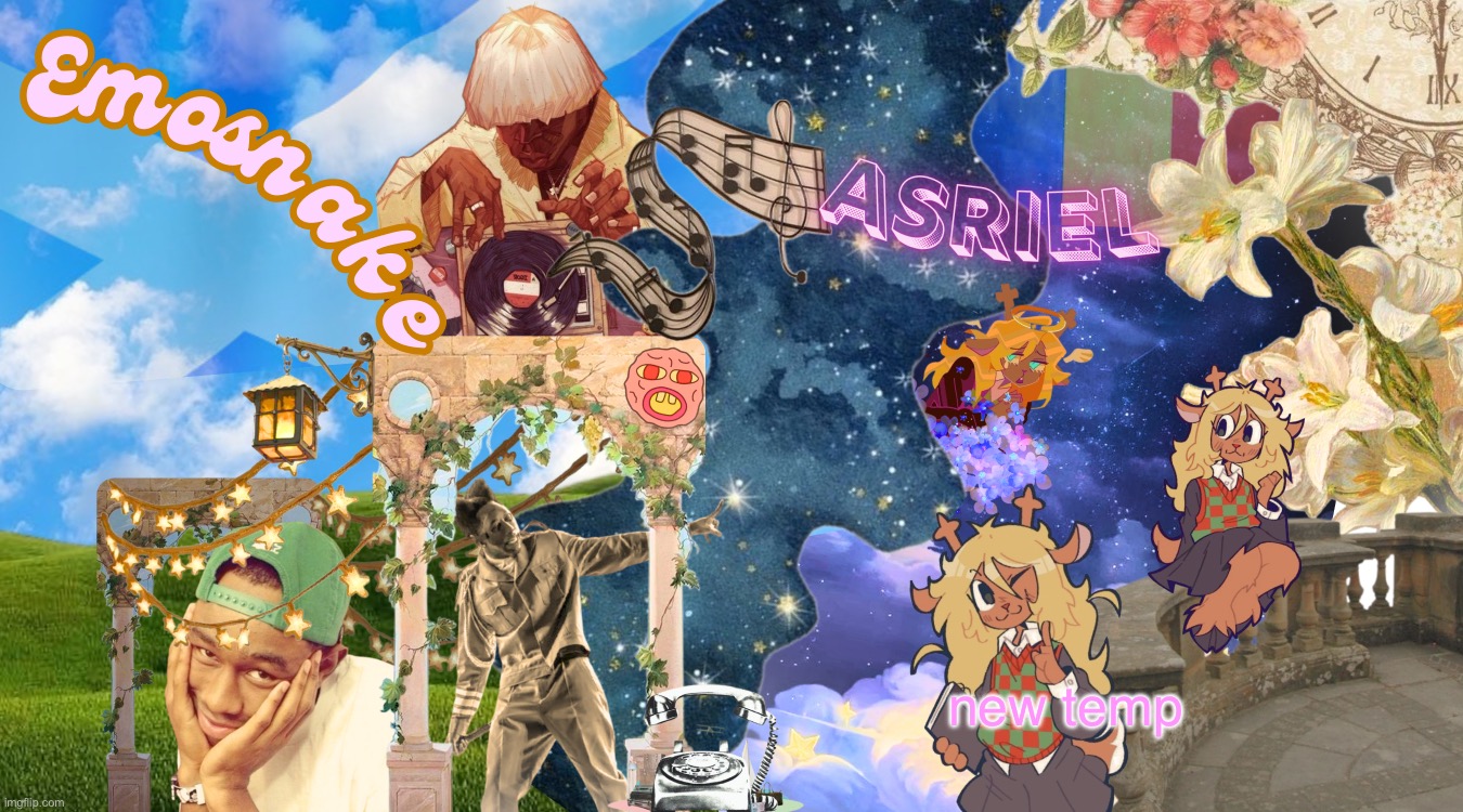 this is probably my worst cluttered template tbh | new temp | image tagged in emosnake and asriel template by asriel | made w/ Imgflip meme maker