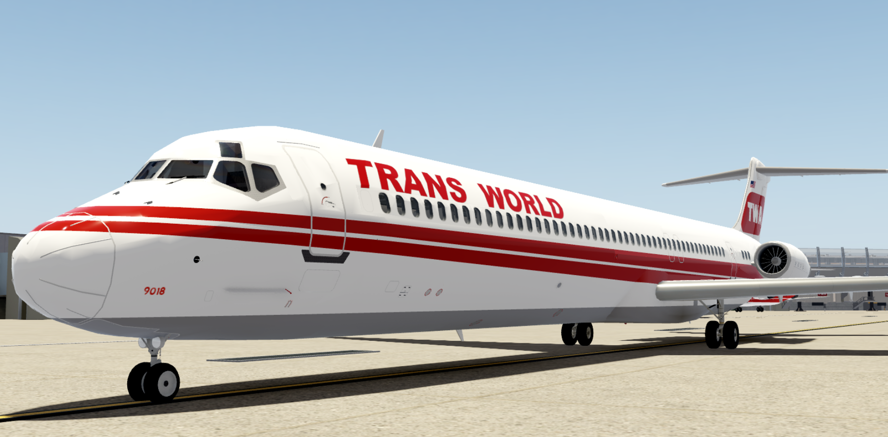 TWA MD-83 Blank Meme Template