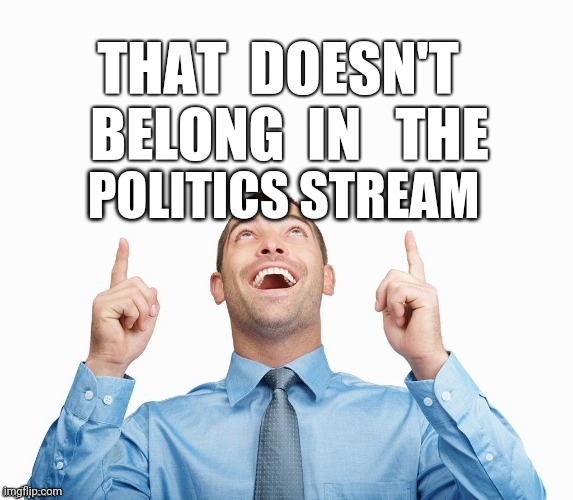 Wrong Stream | POLITICS STREAM | image tagged in wrong stream | made w/ Imgflip meme maker